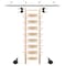 Quiet Glide Ladder 8.92 ft. Unfinish Maple Black Rolling Kit with 8 ft. Rail QG.210-9MA-08-V.08 - alternate 1